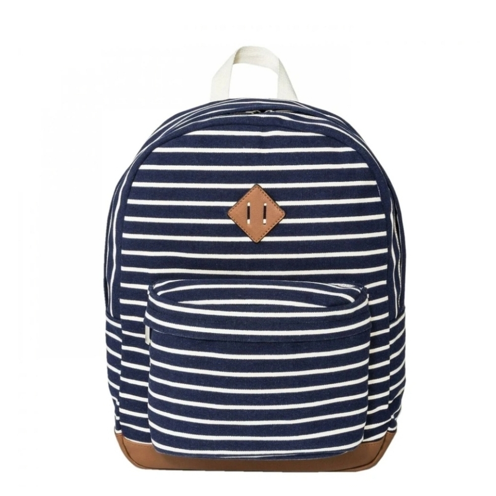 WILD FABLE STRIPED blue and white CANVAS DOME BACK